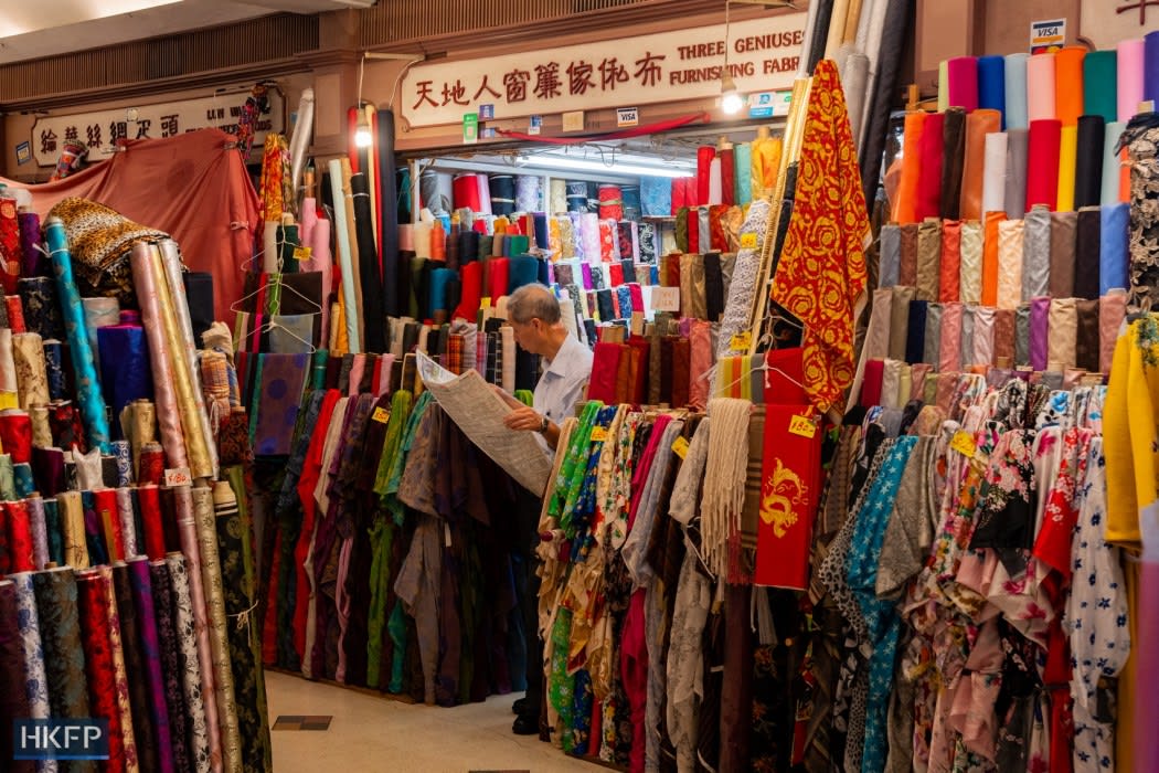 AA1EvcdA Hong Kong's Elderly Fabric Shop Owners Face Uncertain Future as Historic Western Market Faces Renovation