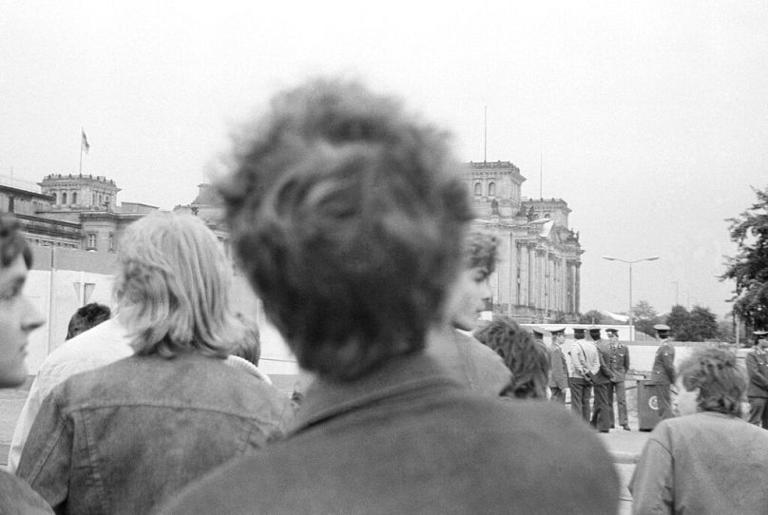 East German police prevented East Berlin youths from listening to a rock concert British pop star David Bowie gave on the west side of the Berlin wall, June 8, 1987. Elke Bruhn-Hoffman/1987 AP