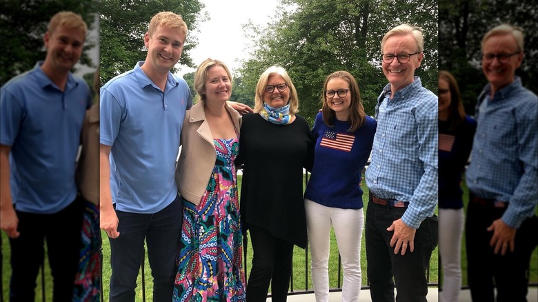 Doocy family posing for a photo