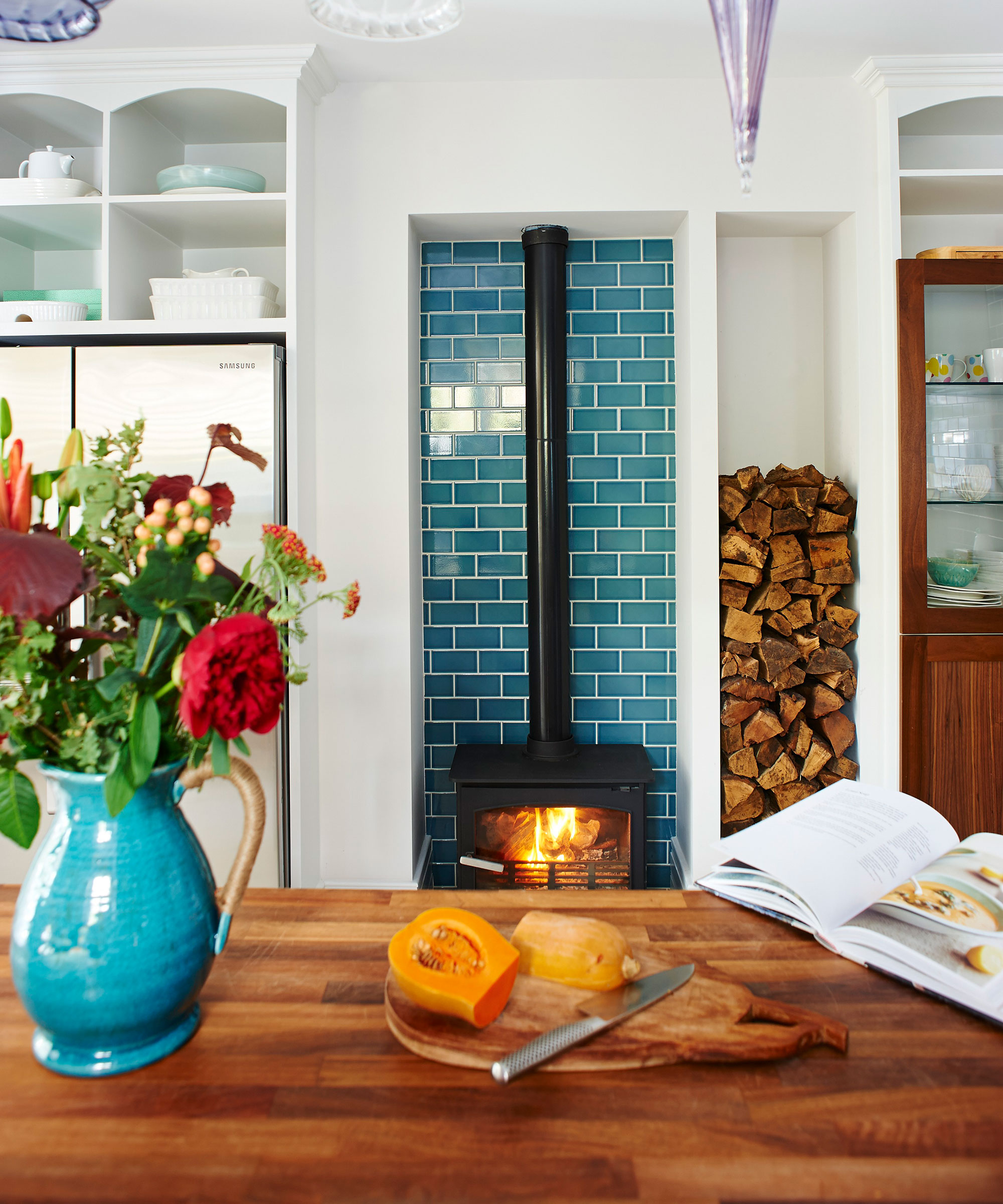 Kitchen countertop ideas with wood worktop
