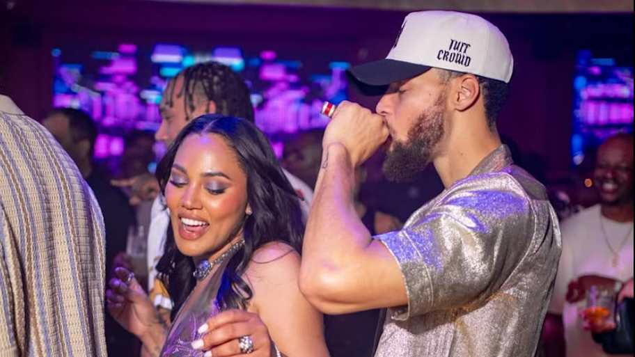 Ayesha and Steph at Draymond Green’s wife’s birthday. | Ayesha Curry/Instagram