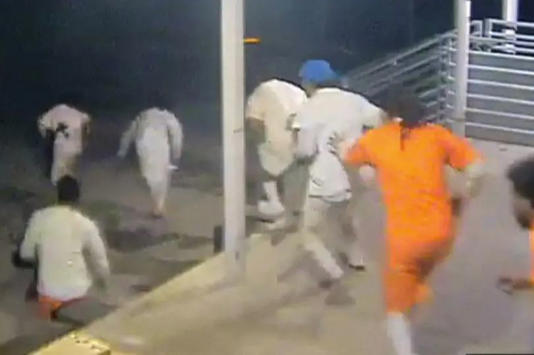 Seven of the ten men are still at large