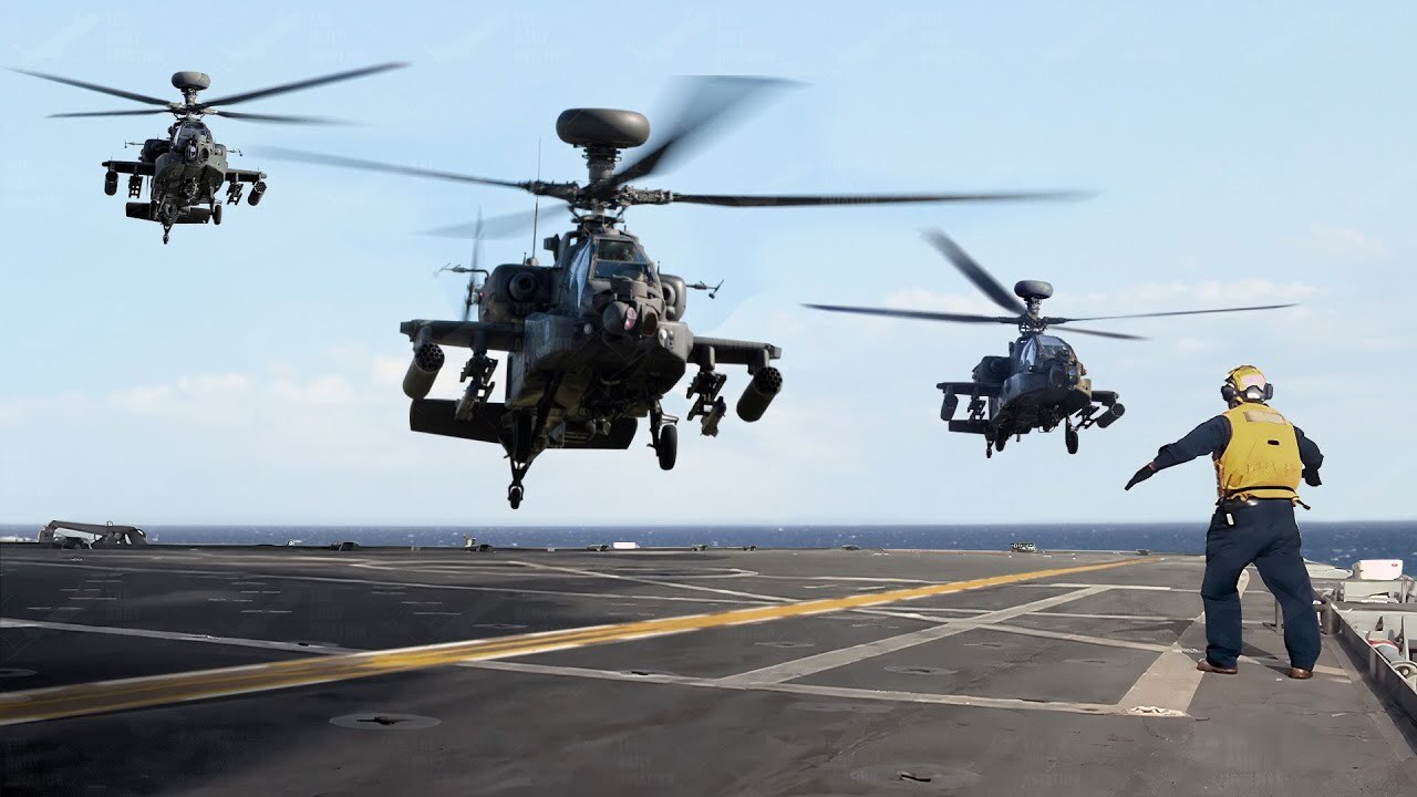 US AH-64 rotor downwash creates hazardous conditions for flight deck ...