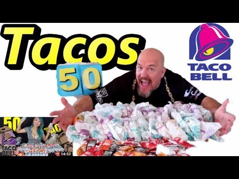50 TACO BELL TACOS vs Raina Huang - 9 lbs of tacos