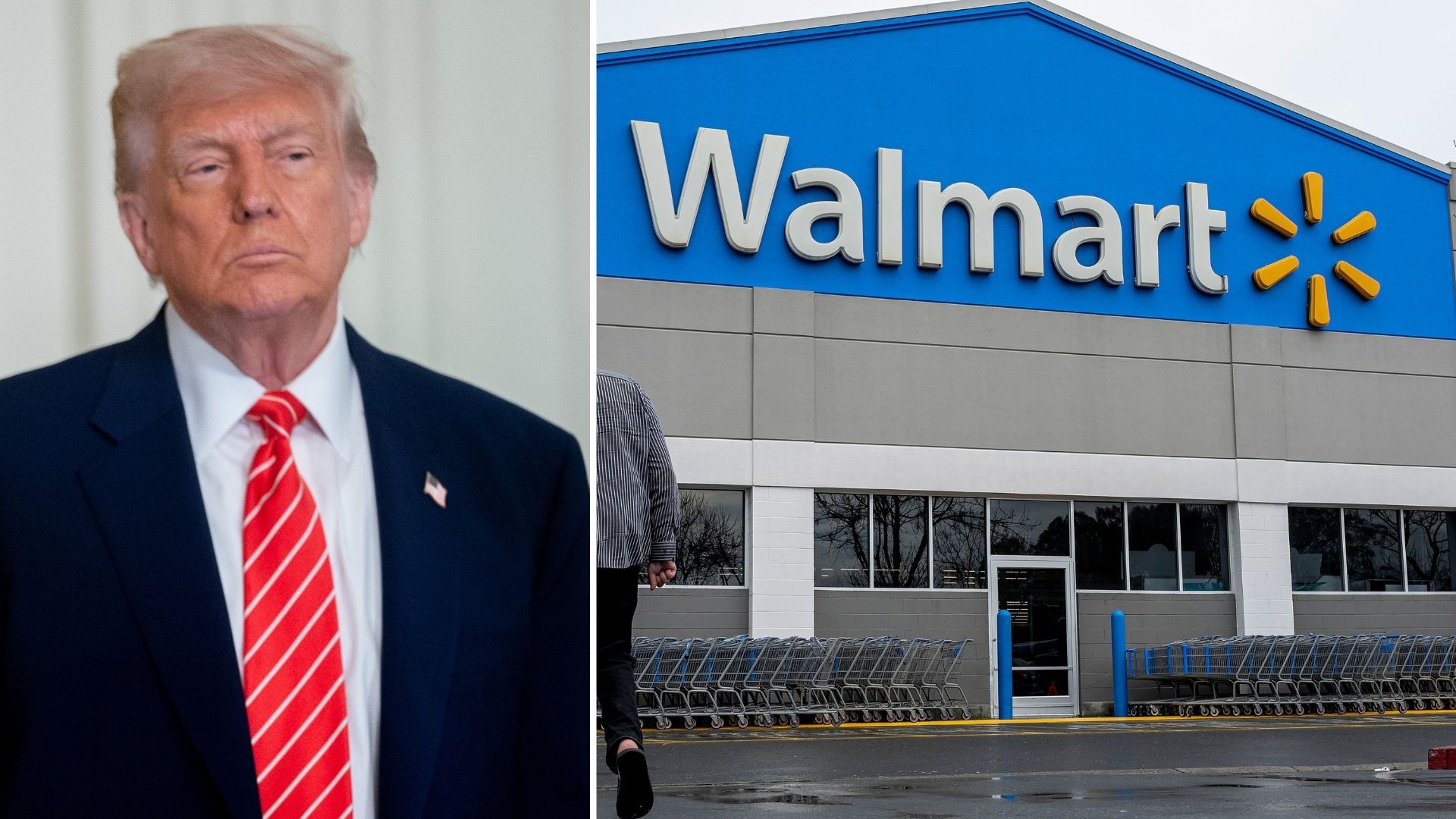 'Eat the tariffs' Trump says he and Walmart customers will be watching