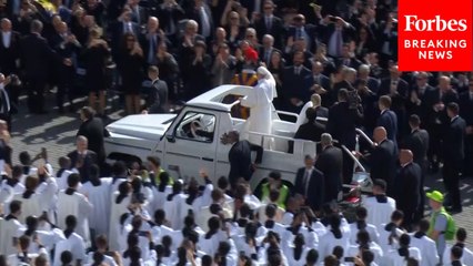 Pope Leo XIV Waves To Massive Crowd In St. Peter's Square From
