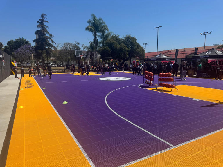 New East L A basketball court honors Kobe Gianna Bryant
