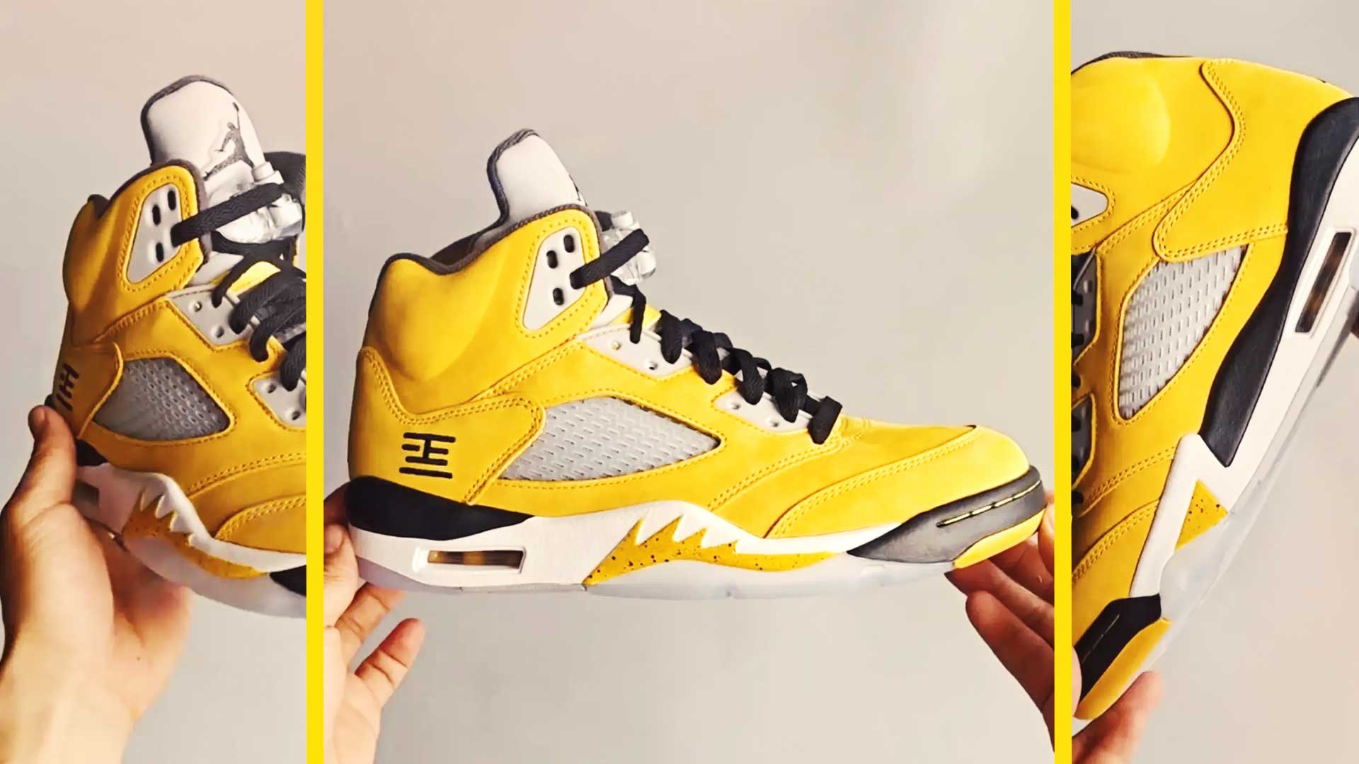 靴 JORDAN BRAND AIR JORDAN 5 RETRO YELLOW Nike Air Jordan 5 Retro Tokyo 23 Yellow IO3372-700 Men's