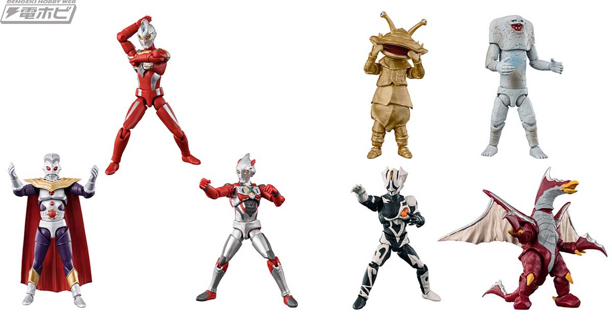食玩「超動α」ウルトラマン第13弾とウルトラ怪獣第5弾のセットが