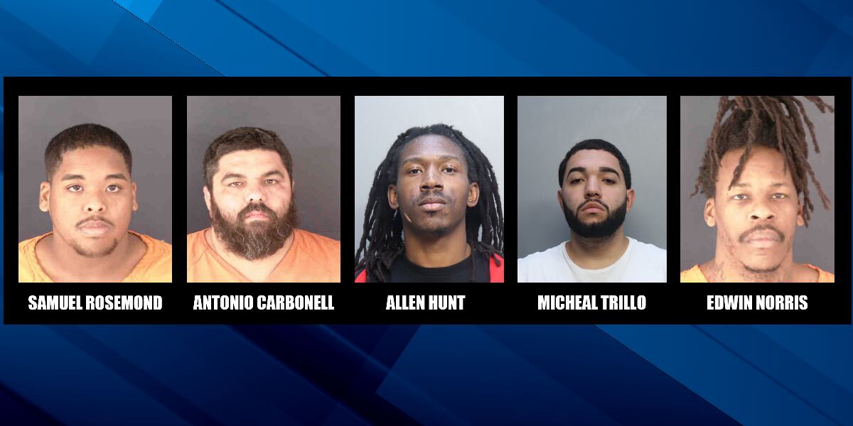 Sarasota County Sheriff arrests 5 men for murder in connection with