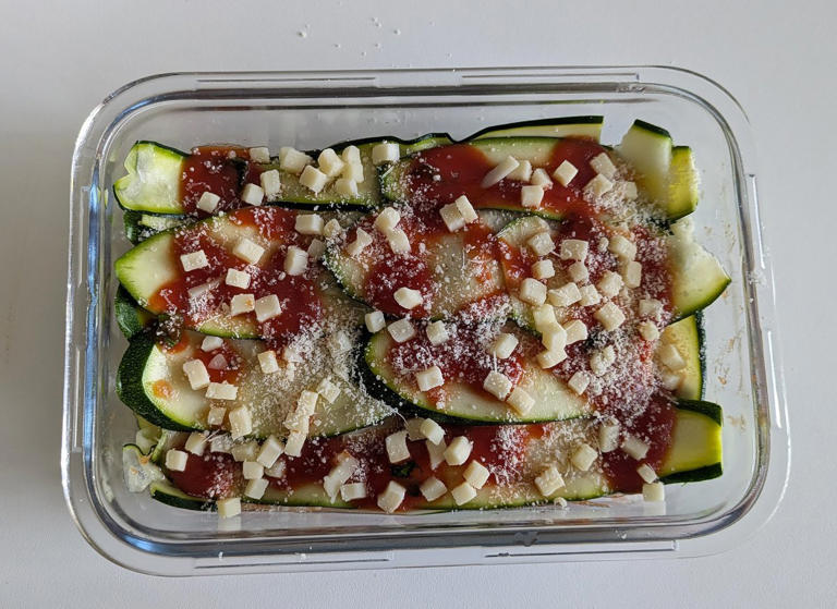 Paso 7 - Parmigiana de calabacín en freidora de aire, receta italiana fácil y ligera