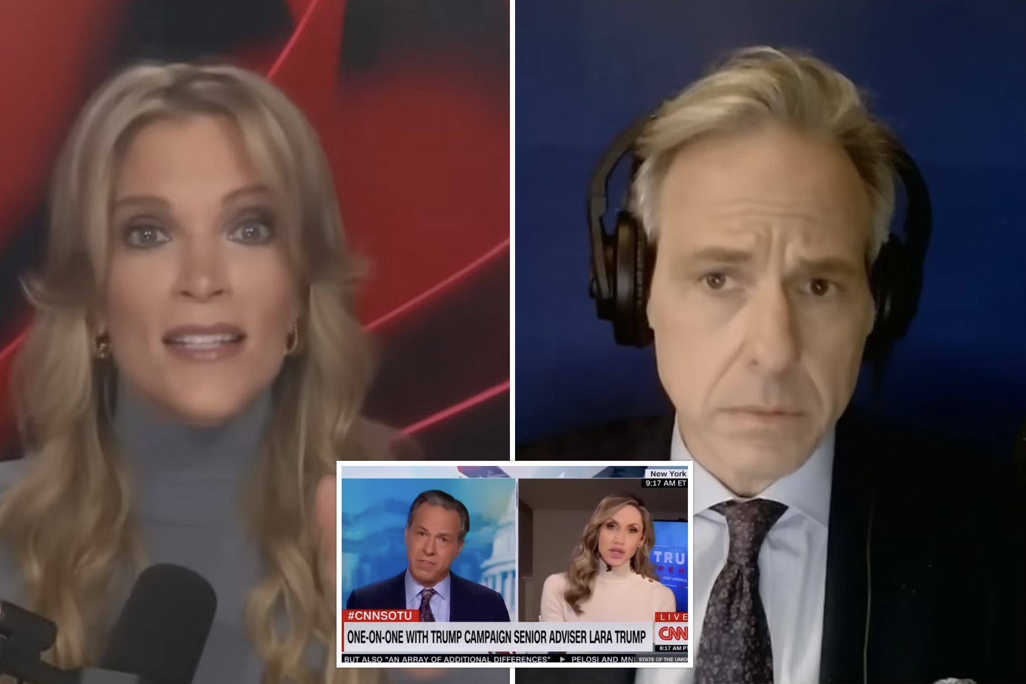 Jake Tapper tells Megyn Kelly he apologized to Lara Trump over 2020 CNN