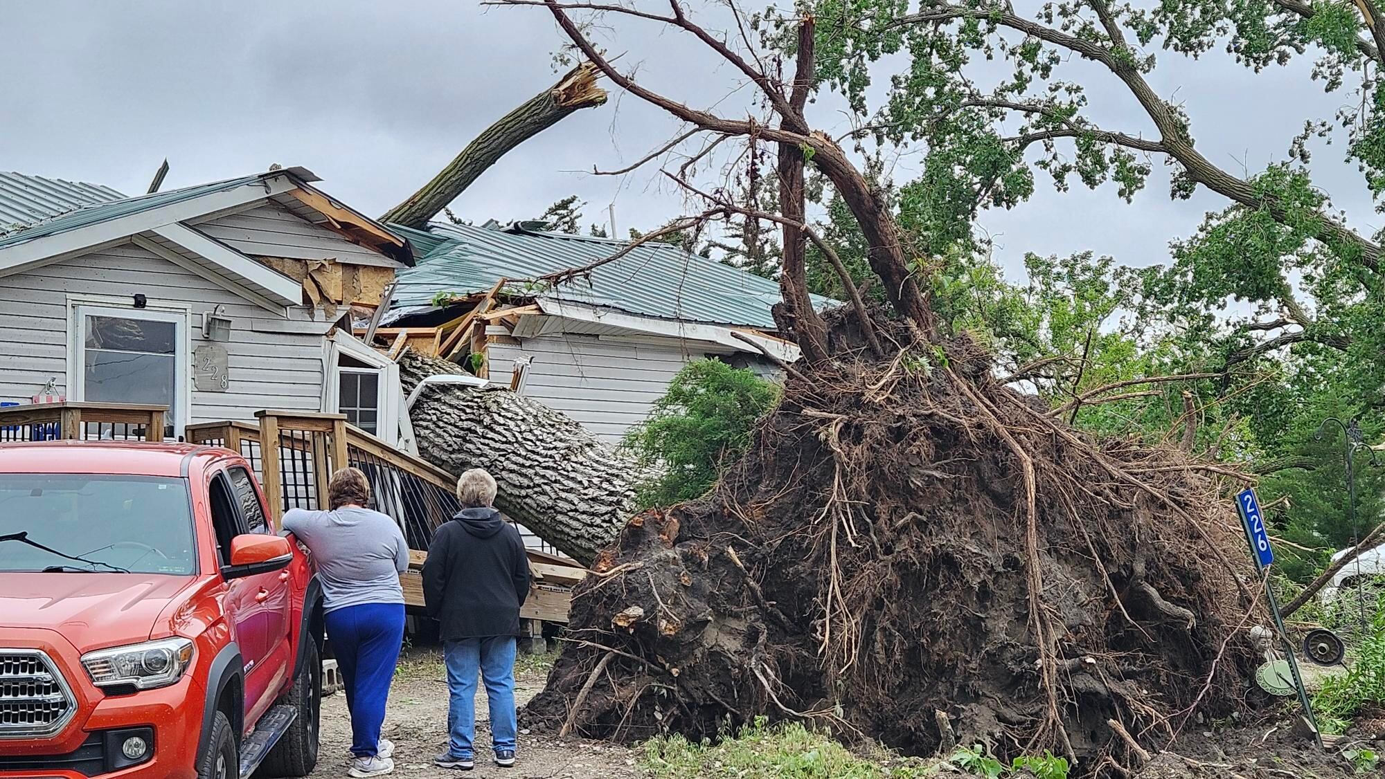 EF-1 tornado damages homes in Dodge County, leaves trail of uprooted ...