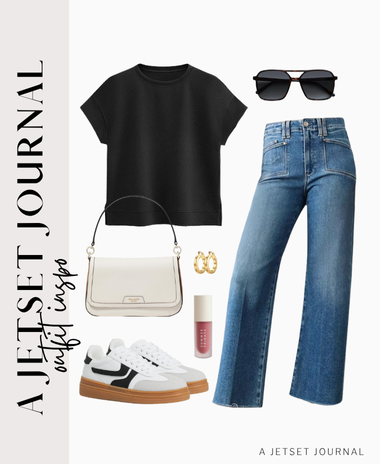 How to style a tee and new wide leg denim