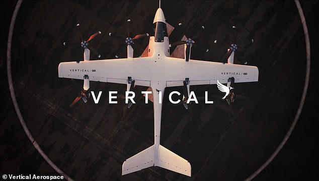 The prototype VX4 vehicle flew one pilot and four passengers on a cross-country trip over the Cotswolds following its launch at the region's airport runway