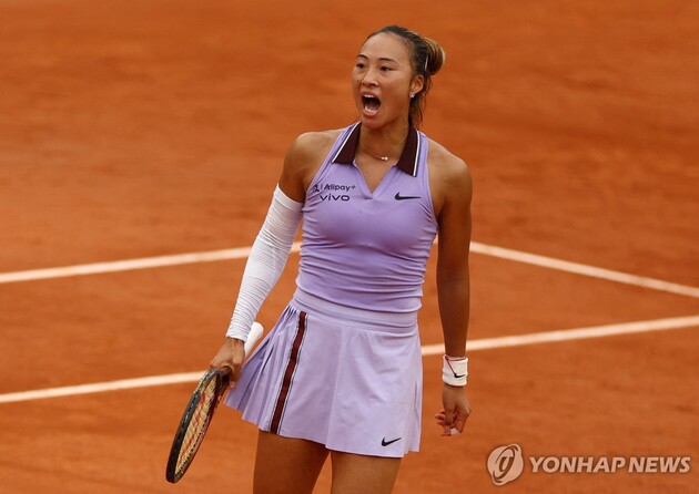 정친원 프랑스오픈 경기 장면