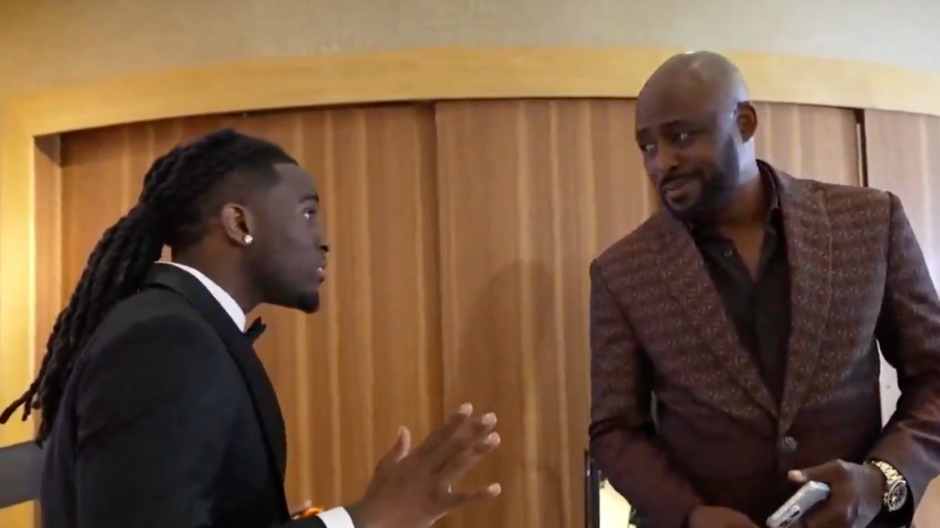 Kai Cenat Enthralled by Wayne Brady's 'Clean' Bald Head During First ...