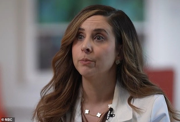 Pictured: Dr Dina Halegoua-De Marzio, a Jefferson Health hepatologist who treated Grafton