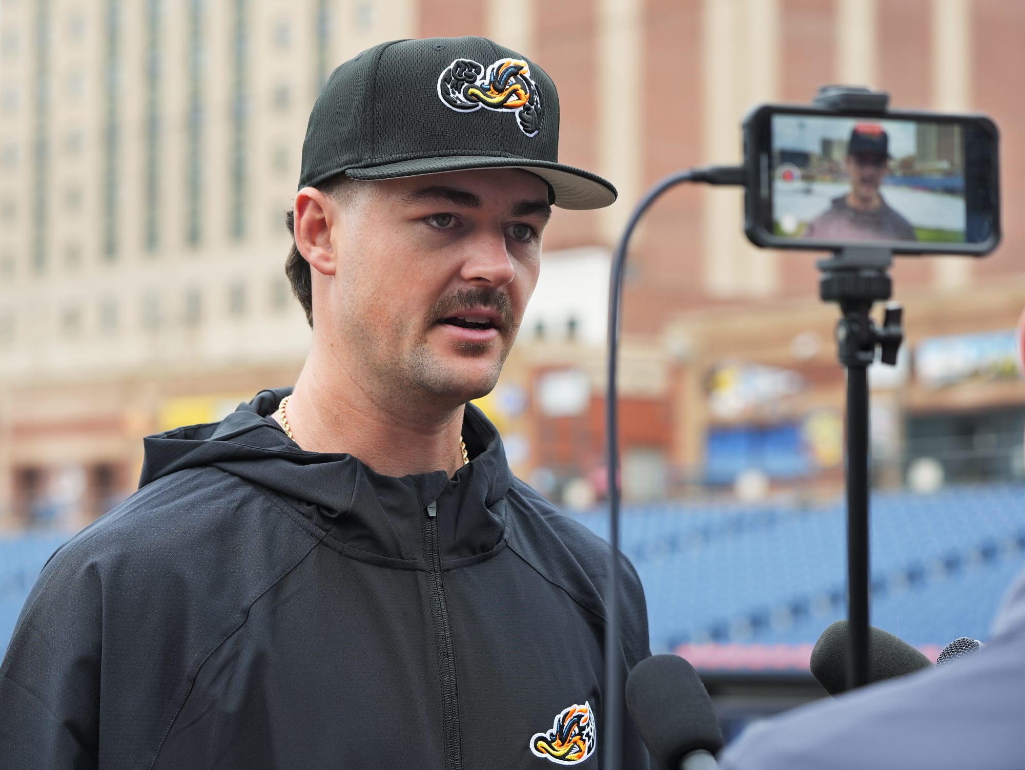 AA1FFl8X Akron RubberDucks Shut Out: Sea Dogs' David Sandlin and Relievers Combine for No-Hitter