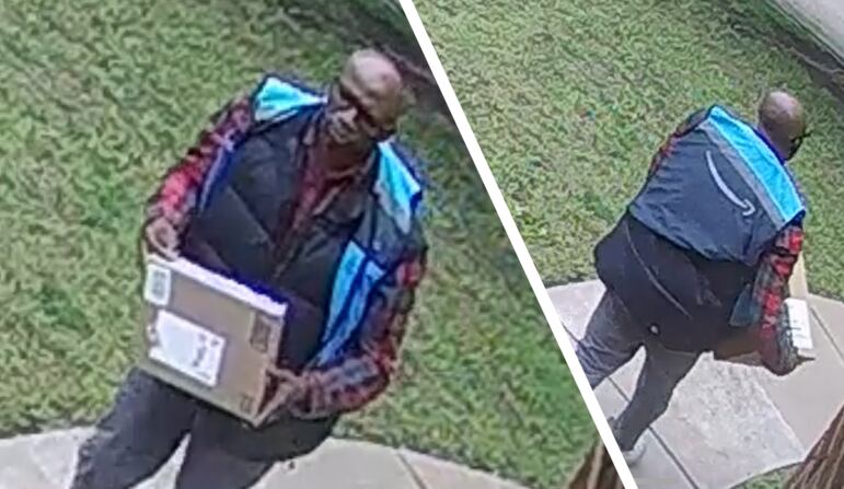 Man wearing Amazon vest steals package, leaves empty box in Wichita’s ...
