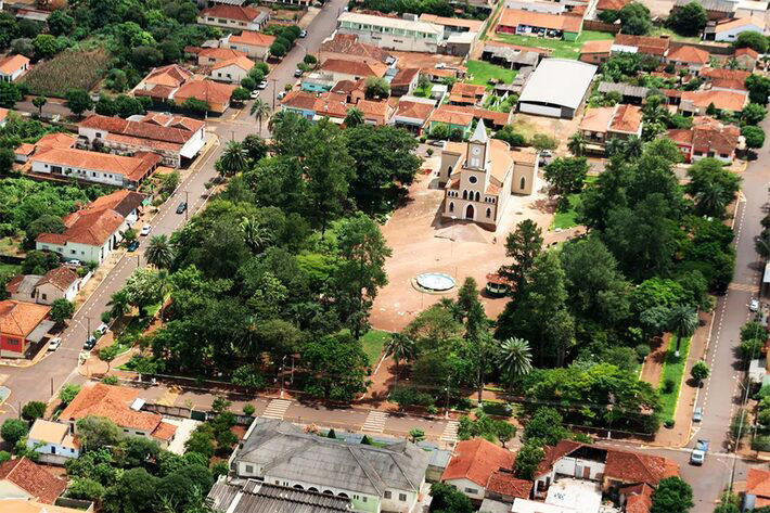 Vista aérea da cidade de Gavião Peixoto, no interior de São Paulo. Foto: Prefeitura Municipal de Gavião Peixoto