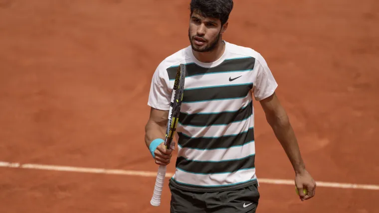 Carlos Alcaraz joins Rafael Nadal in clay court record books after