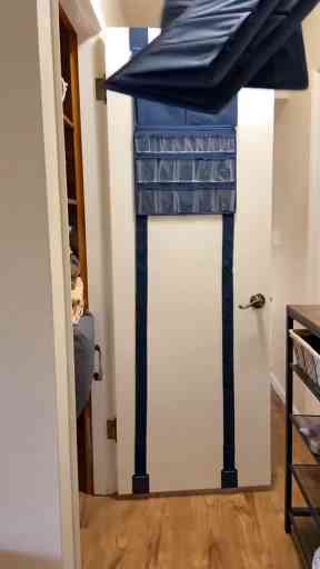 Closet Door Storage Idea for Small Spaces