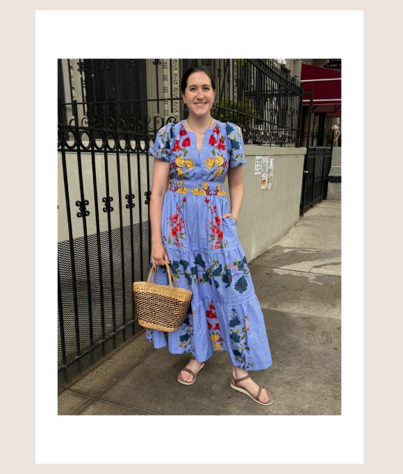 We Compared the Anthropologie Somerset Dress vs. Quince Tiered Maxi