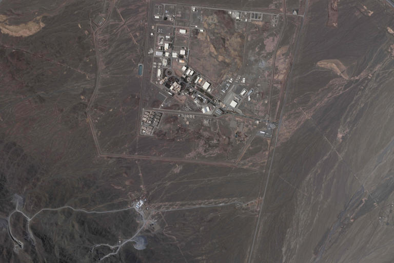 A satellite image of Iran’s Natanz nuclear site in 2022.