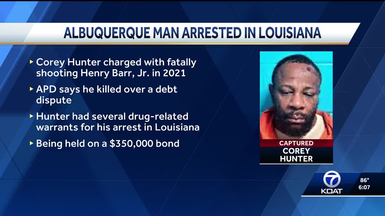 Albuquerque murder suspect arrested in Louisiana