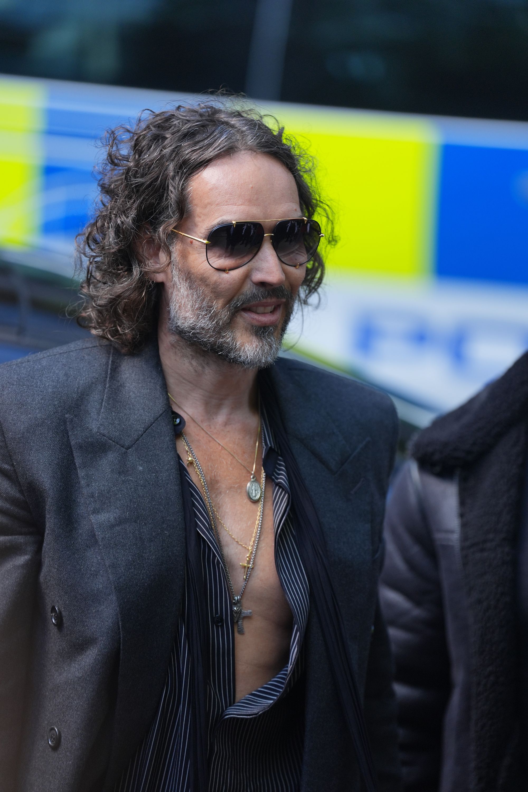 Russell Brand at Southwark crown court (Yui Mok/PA Wire)