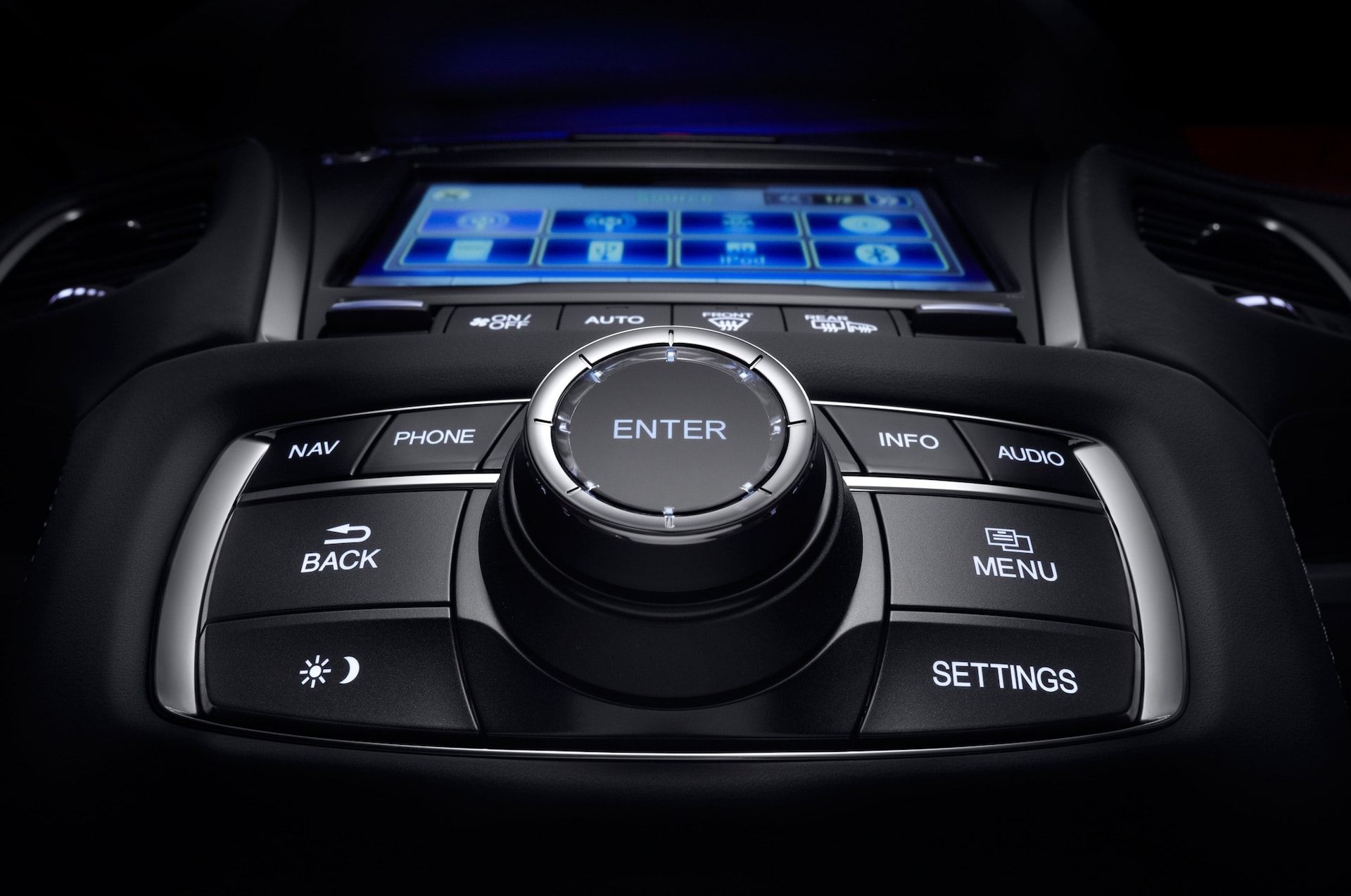 2015 Acura RLX infotainment control settings