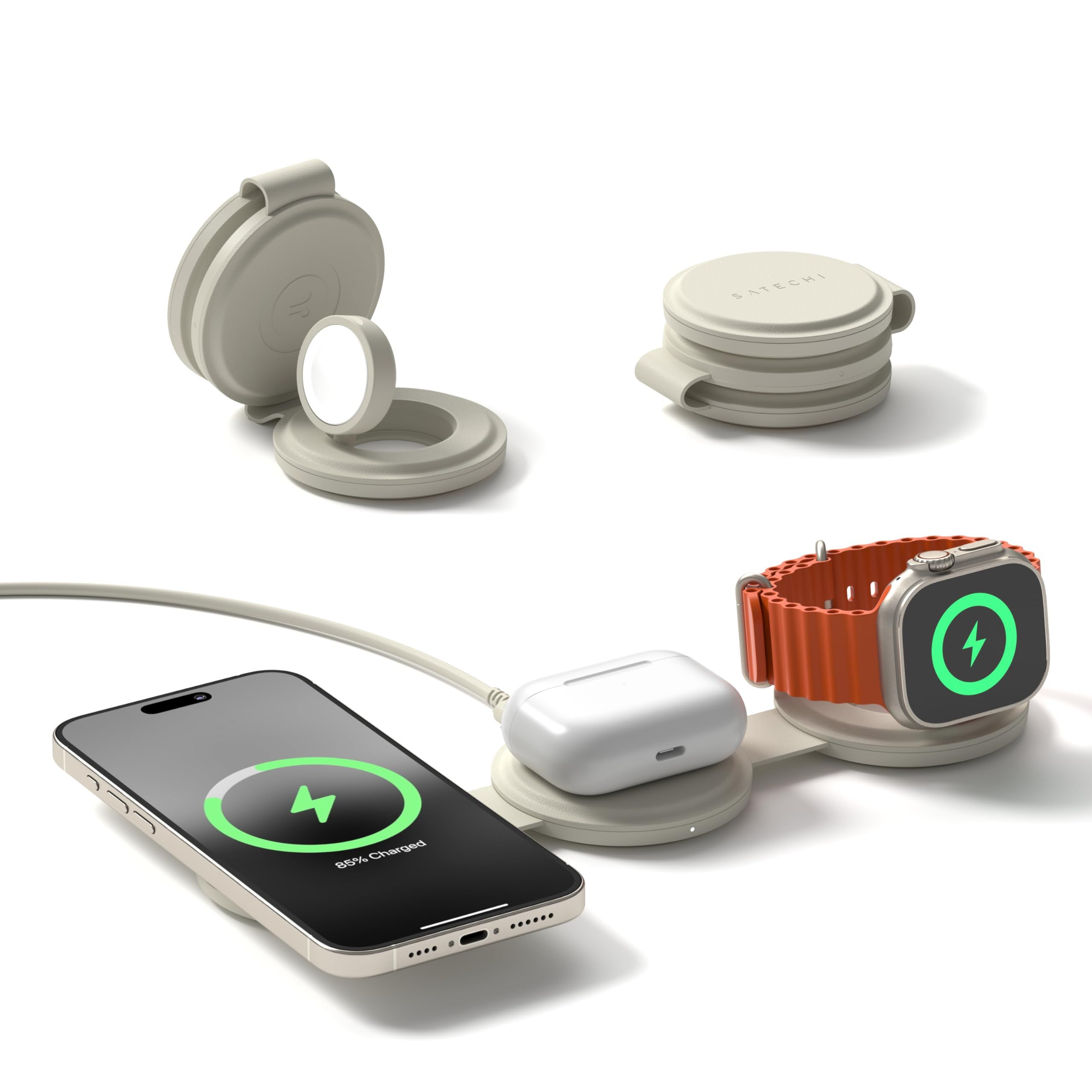 10) 3-in-1 Portable Wireless Charger