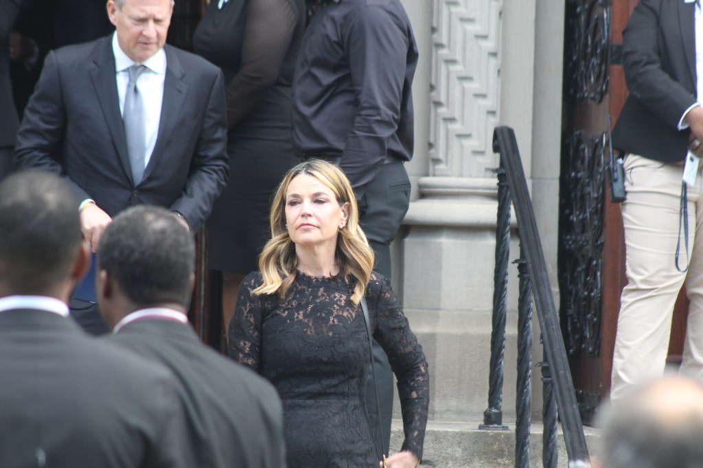 Savannah Guthrie also paid her respects. William Regan