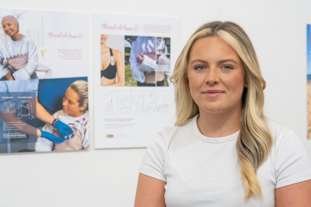 Student creates cancer treatment-friendly clothing inspired by mum