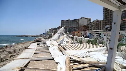خسائر عاصفة الإسكندرية