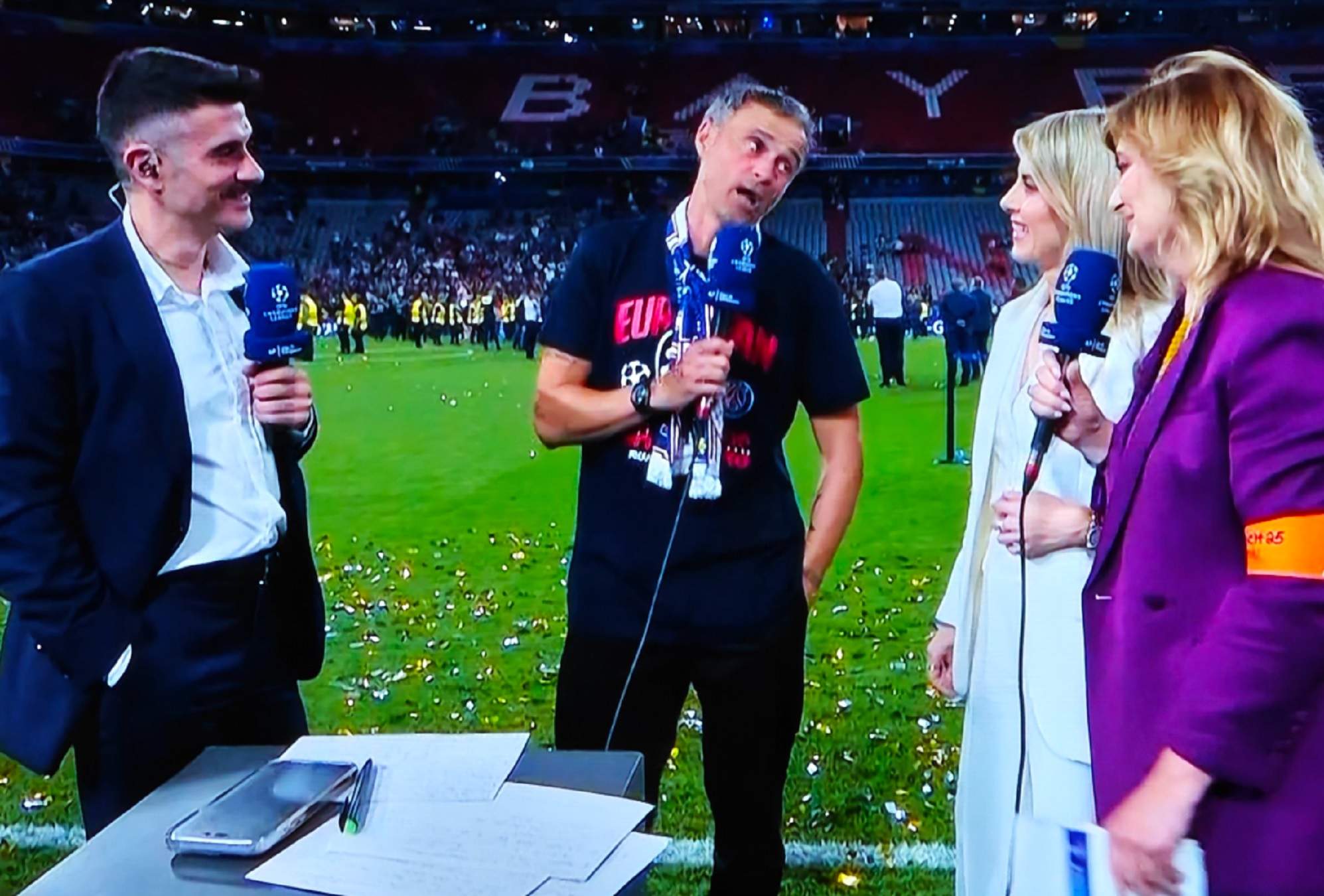 Luis Enrique destroza a Susana Guasch tras ganar la Champions: bofetada en  directo. De dónde viene la tensión