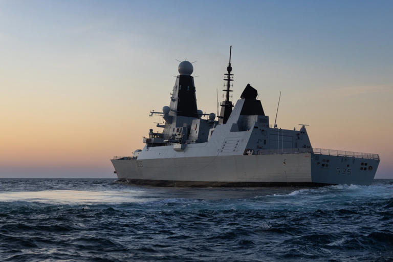 HMS Dragon off the west Coast of Scotland, during training exercise Formidable Shield (Picture: Oliver Leach/Ministry of Defence/PA)