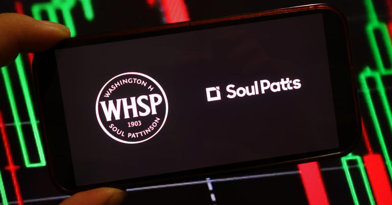 The Washington H Soul Pattinson logo is seen displayed on a smartphone screen.