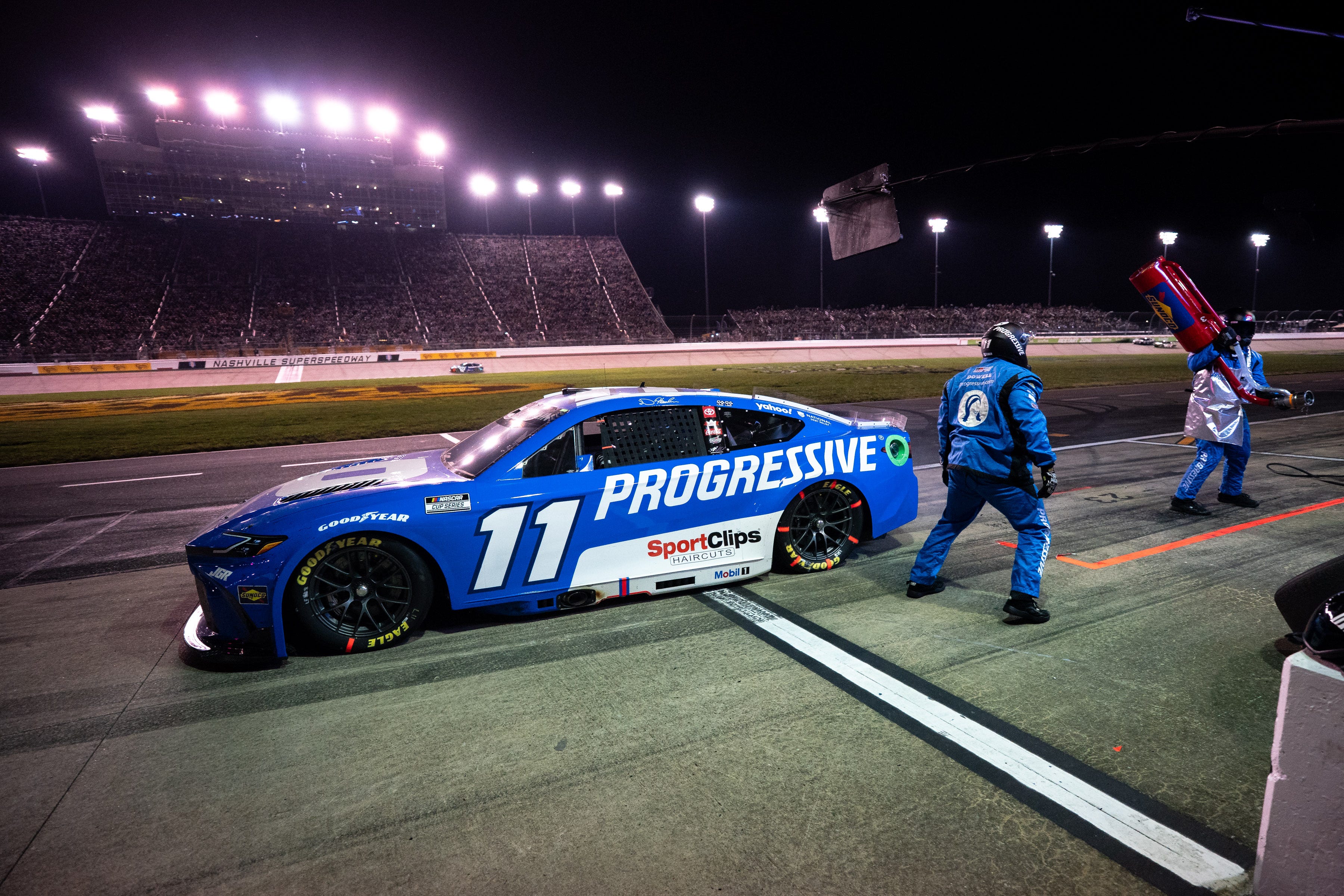 NASCAR Nashville qualifying results, Denny Hamlin on the pole as ...
