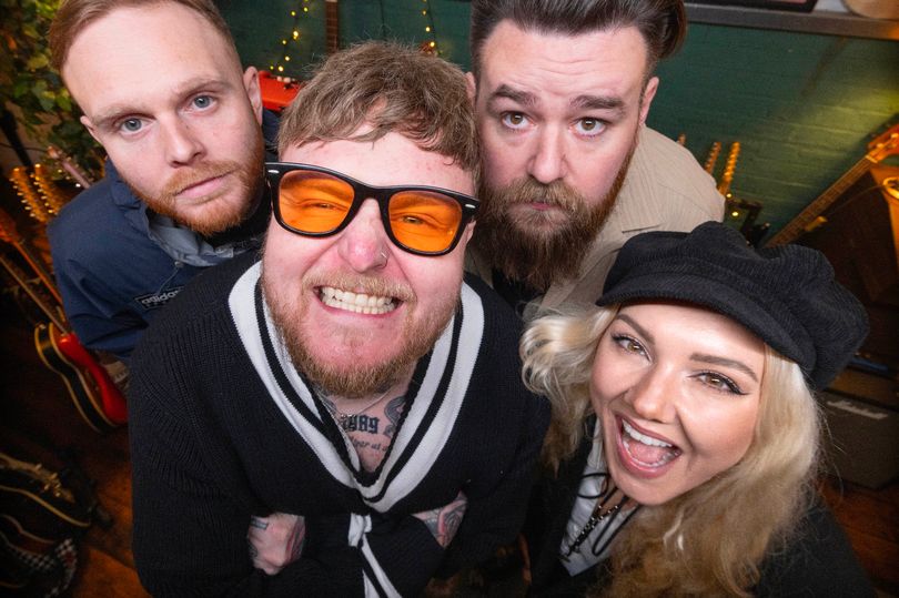 The Lottery Winners, who hail from Leigh, are currently supporting Robbie Williams on his huge UK and Europe tour