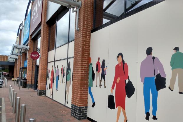 M&S new store at town retail park takes shape