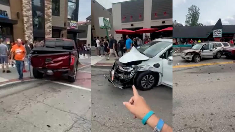 7 injured after multi-car accident on busy highway in downtown Gatlinburg