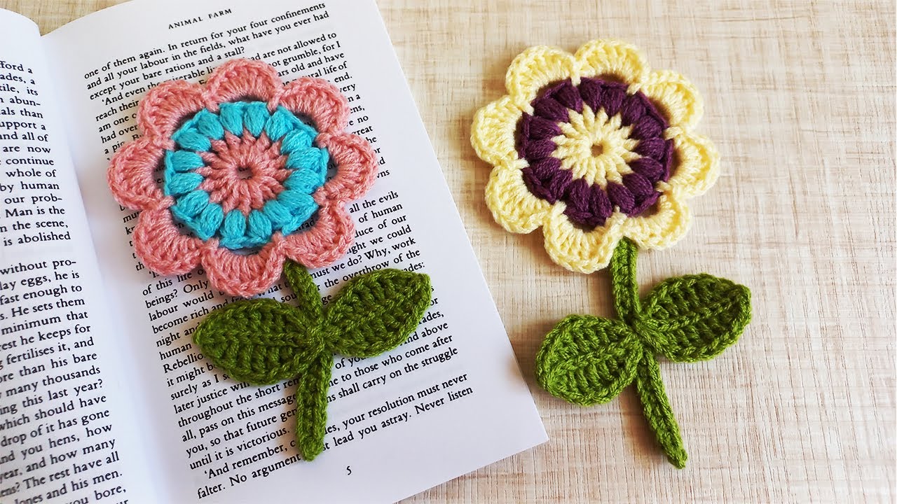 Crochet Bookmark Flower Ideas How To Crochet A Flower Bookmark