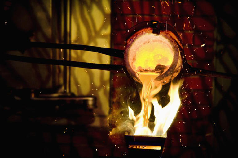 Molten gold