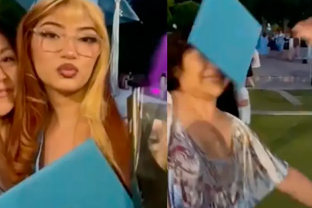 Polémica por joven recién graduada que le tiró el diploma a su mamá ...