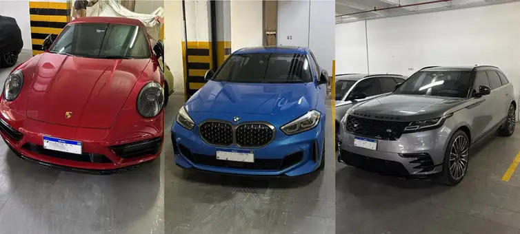 Carros de luxo. Foto: Divulgação / Polícia Federal