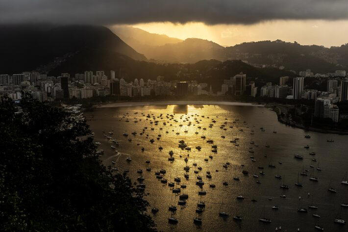Uma vista da Praia de Botafogo, no Rio de Janeiro Foto: Dado Galdieri/NYT