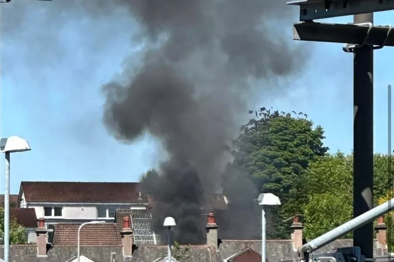 Scots home bursts into flames as 'thick black smoke seen for miles'