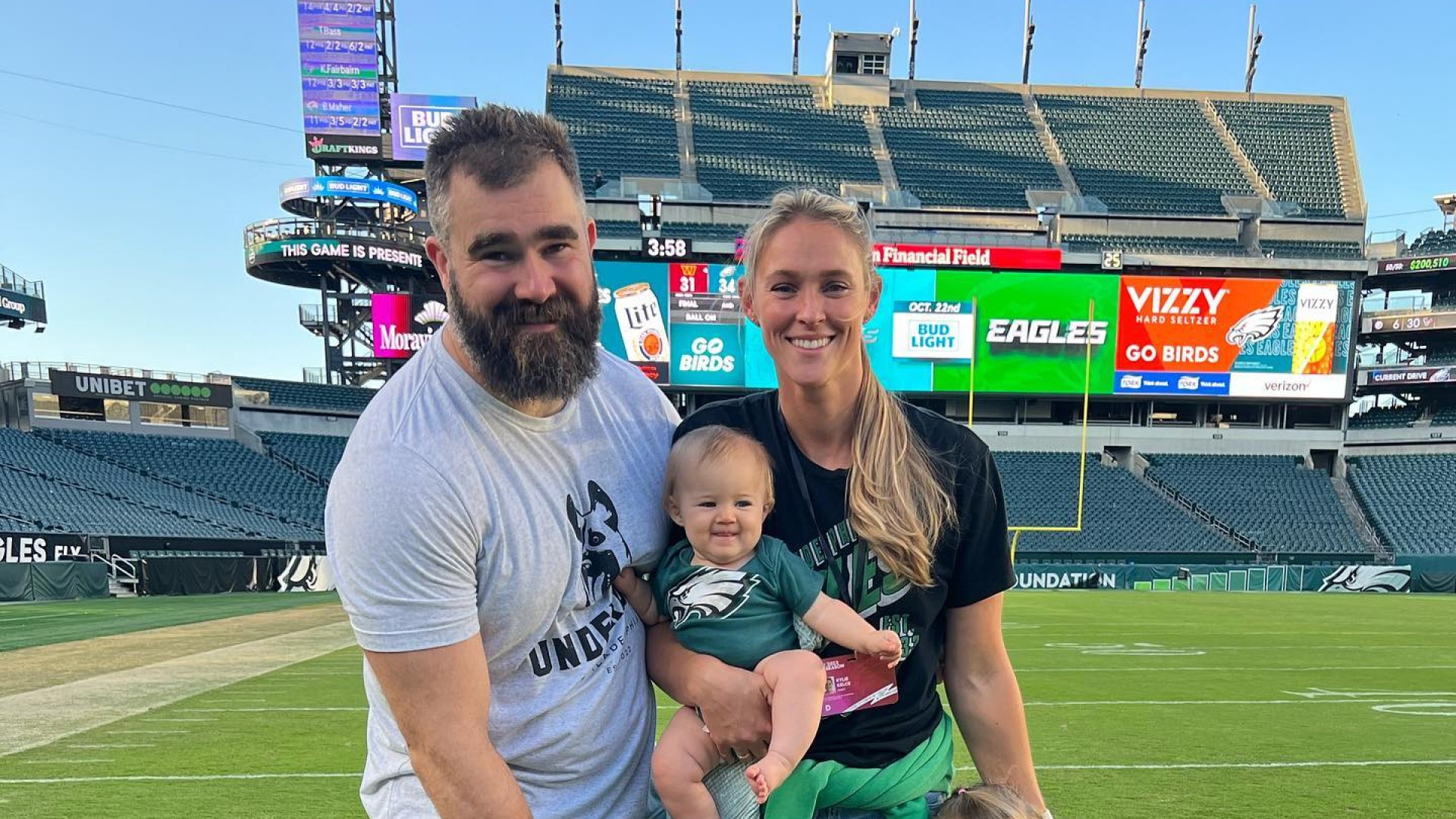 Jason Kelce's Daughter Adorably Crashes Podcast From Her Timeout